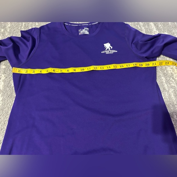 Under Armour Wounded Warrior Project Shirt Womens XL Purple Long Sleeve Soldier - Picture 4 of 6
